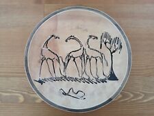 talerz talerzyk półmisek 21cm żyrafy sztuka afrykańska steatyt handmade na sprzedaż  PL