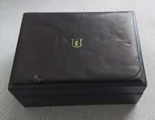 Usato, Eberhard scatola vintage per orologi / watch box Eberhard  antica legno pelle . usato  Marino