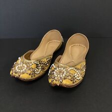 Handcrafted Women Shoes Pakistani Indian Punjabi Jutti UK 4 EU 37 for sale  Shipping to South Africa