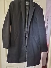 Mens black overcoat for sale  FERNDOWN