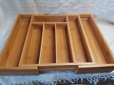 Cutlery tray bamboo for sale  REDCAR