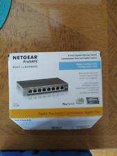 Switch Gigabit Ethernet autônomo NETGEAR GS108E ProSafe 8 portas na caixa comprar usado  Enviando para Brazil