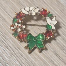 Xmas style brooch for sale  LEWES