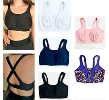 Ex FaMouS Store Sports Bra Ultimate Support Non Wire Crop Black White Pink Gym for sale  Shipping to South Africa