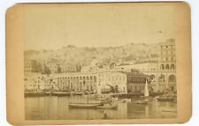 Barcos e sinalização cartão armário G1239~ ALGIERS HARBOR c.1870s comprar usado  Enviando para Brazil