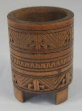 Carved wooden pot for sale  Shipping to Ireland