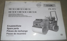 HAMM HD10-K HD12-K HD13-K COMPACTADOR DE ROLOS PEÇAS MANUAL CATÁLOGO DE LIVROS, usado comprar usado  Enviando para Brazil