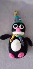 Knitted crochet penguin for sale  MANNINGTREE