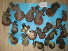 antique brass casters for sale  HARLOW