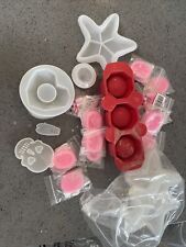 Set of candle making moulds or crafting concrete silicone moulds  for sale  STAINES-UPON-THAMES