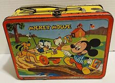 Lancheira de metal vintage 1954 Mickey Mouse e Donald comprar usado  Enviando para Brazil