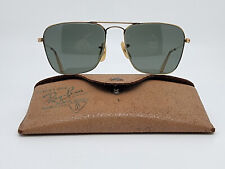 Gafas de sol Ray-Ban B&L Caravan 1/10 12K GF marco dorado verde G-15 lente aviador segunda mano  Embacar hacia Argentina