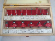 Used, 1/4'' Shank Woodworking Carbide Tipped milling Cutter Joinery Router Bits Set for sale  Shipping to South Africa