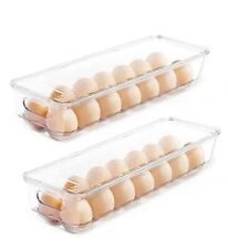 Suporte de ovos para geladeira armazenamento de plástico 2-14 caixa de ovos e 1-12 caixa de ovos comprar usado  Enviando para Brazil
