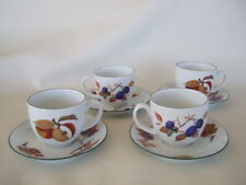 Set of 4 Evesham Vale Royal Worcester teacups and saucers   for sale  Canada