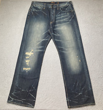 Jeans masculino Ed Hardy por Christian Audigier tamanho 36x34 lavagem escura jeans comprar usado  Enviando para Brazil