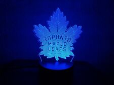 Toronto Maple Leafs Crest Lámpara 3D / Luz nocturna, 7 colores, USB o batería @ £ 15  , usado segunda mano  Embacar hacia Argentina