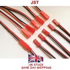 Par De Conector Jst Plug + Soquete 2pin Bateria leva Fio Vermelho + Preto 180mm Reino Unido comprar usado  Enviando para Brazil