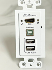 Transmisor de placas de pared decorativas Hall Research EX-HDU-WP para extensión HDMI y USB, usado segunda mano  Embacar hacia Argentina
