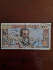 Billet 5000francs henri d'occasion  La Couronne