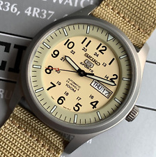 Relógio de pulso Seiko SNZG07 Sports 5 automático mostrador bronzeado 100M estilo militar comprar usado  Enviando para Brazil