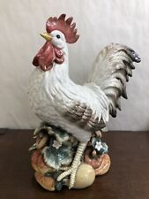 Used, Fitz & Floyd Small 12" Rooster w/ Leaf & Gourd Standing Figurine for sale  Utica
