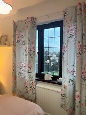 Floral curtains embroidered for sale  CARSHALTON