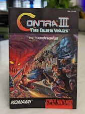 Contra III 3 Alien Wars manual de instruções livro Super Nintendo Snes SNS-CS-USA comprar usado  Enviando para Brazil