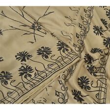 Tecido para artesanato em feltro com estampa de sari vintage sânscrito Sarees seda pura 5 jardas  comprar usado  Enviando para Brazil