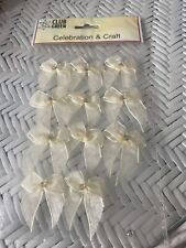 Ivory organza bow for sale  SWANAGE