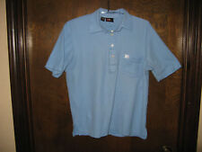 Vintage 1970s Mens AP Arnold Palmer by Robert Bruce Blue Polo Golf Shirt Size M for sale  Shipping to South Africa