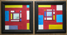 Pair original abstract for sale  Shipping to Ireland