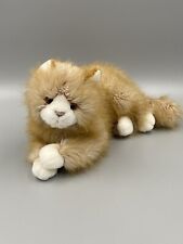 Russ Berrie 13” MESHA Kitty Cat Fluffy Scruffy Plush Realistic Stuffed Animal for sale  Shipping to South Africa