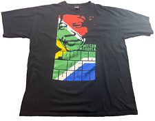 Nelson Mandela Power Of Good South Africa Graphic Black T Shirt Size 4XL, used for sale  Shipping to South Africa