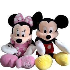 Disney Mickey Minnie Mouse grande boneca de pelúcia animal brinquedo 24" lote de 2 comprar usado  Enviando para Brazil