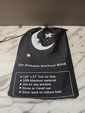 Vanten faça você mesmo cortinas blackout portáteis cegas 118" x 57" tons blackout NOVO comprar usado  Enviando para Brazil