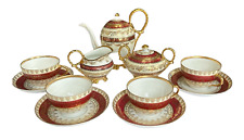 Vintage Porcelain 13 Piece Tea Set Made Expressly for Burley and Company Chicago for sale  Shipping to South Africa