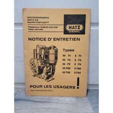 Hatz diesel es71 d'occasion  Castelnau-d'Auzan
