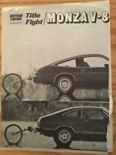 CHEV165 VINTAGE Article 1975 Chevrolet Monza V8 vs Mustang V8 4 page Nov 1974 for sale  Shipping to South Africa