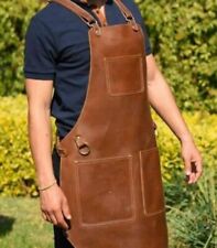 Leather Brown Apron 100% Cow Butcher Back Strap Woodwork Decent Real for sale  Shipping to South Africa