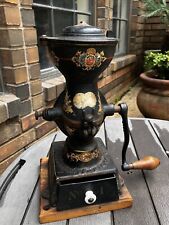 Antique Cast Iron Enterprise Manufacturing Co. Coffee Mill/Grinder, Black Paint, used for sale  Shipping to South Africa