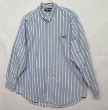 Camisa de algodão Ralph Lauren tamanho G RLPC remos listrada azul branca LS taco de remo comprar usado  Enviando para Brazil