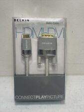 Cabo de vídeo Belkin HDMI para DVI 6 pés com conectores dourados 24K, usado comprar usado  Enviando para Brazil