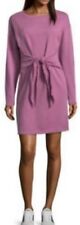 Project Runway Pinkish Purple Sweatshirt Athleisure Front-Tie Above-Knee Dress L for sale  Shipping to South Africa