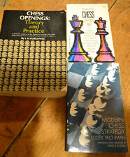 3 libros de ajedrez: teoría y práctica de aperturas, ajedrez fácil, estrategia ajedrez moderna segunda mano  Embacar hacia Argentina