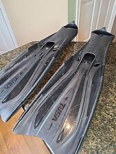 TUSA Solla FF-23 FULL FOOT Scuba Diving Fins USA LARGE 9-11 Black EUC for sale  Shipping to South Africa