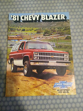 Brochure chevy blazer d'occasion  Troyes