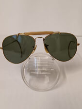 B&L Ray Ban Aviator Aviator Aviator Glasses 58-14, with Original Case, Lenses Dark Green for sale  Shipping to South Africa