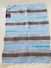 teal stripe rug for sale  UK