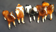 Estatuetas de cavalo vintage miniaturas de cavalo porcelana antiga de boa qualidade pintada à mão comprar usado  Enviando para Brazil